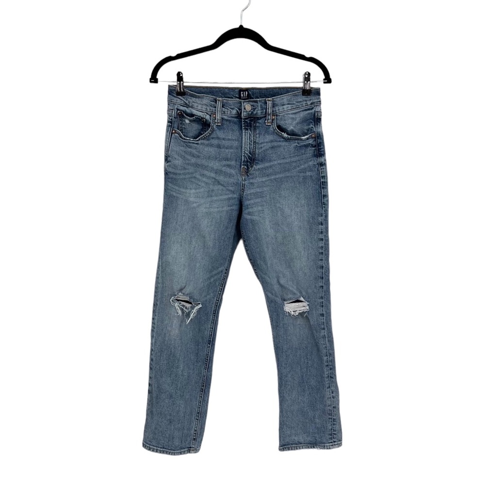 Gap Denim Cheeky Straight Distressed Jeans Size 28 Regular